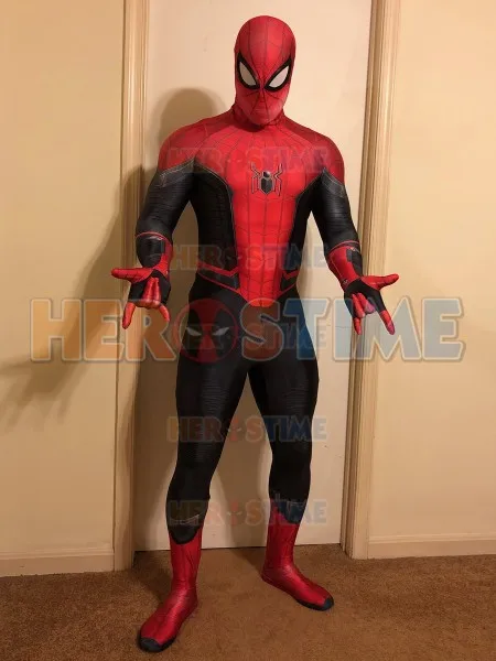 Костюм Человека-паука вдали от дома для косплея костюм Человека-паука с 3D принтом костюм зентай на Хэллоуин для взрослых/детей/на заказ