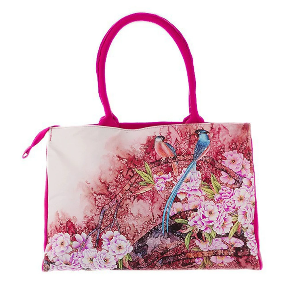 bags handbags women Digital Printing beautiful floral canvas shoulder