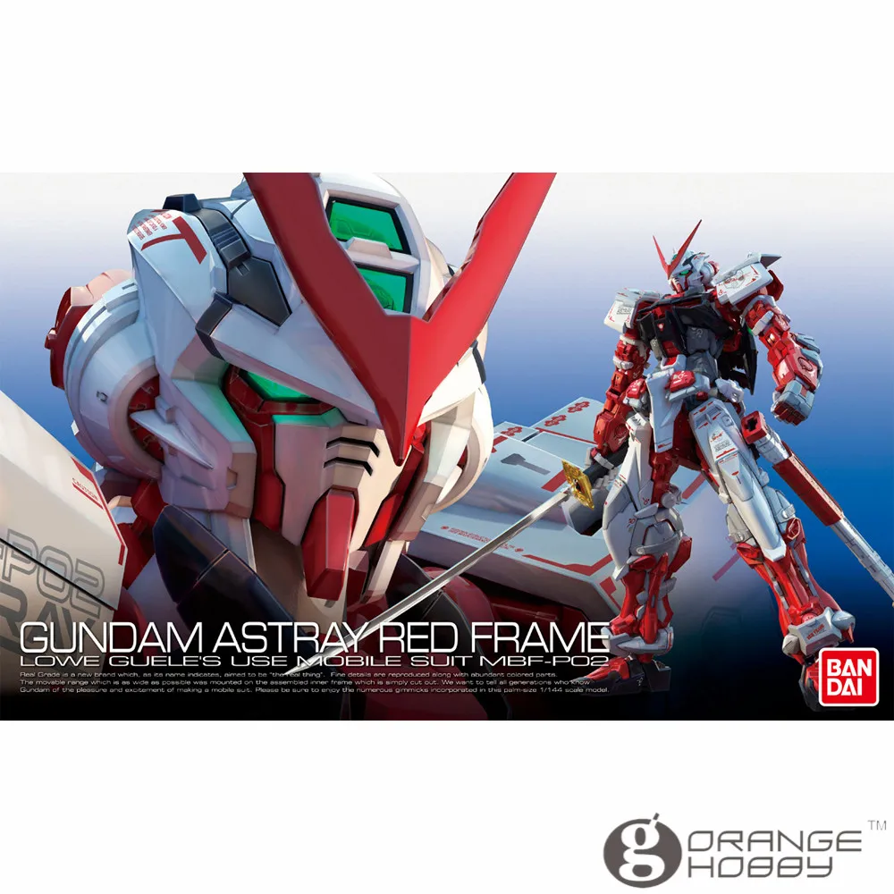 OHS Bandai RG 19 1/144 реальная фотография темно-красная рамка мобильный костюм в сборе