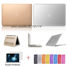 Luxury The Latest Champagne Gold Silver Sleeve Cover Hard Case Shell for Apple Macbook Air 11 13 Pro 13 15 Retina 13 15 inch