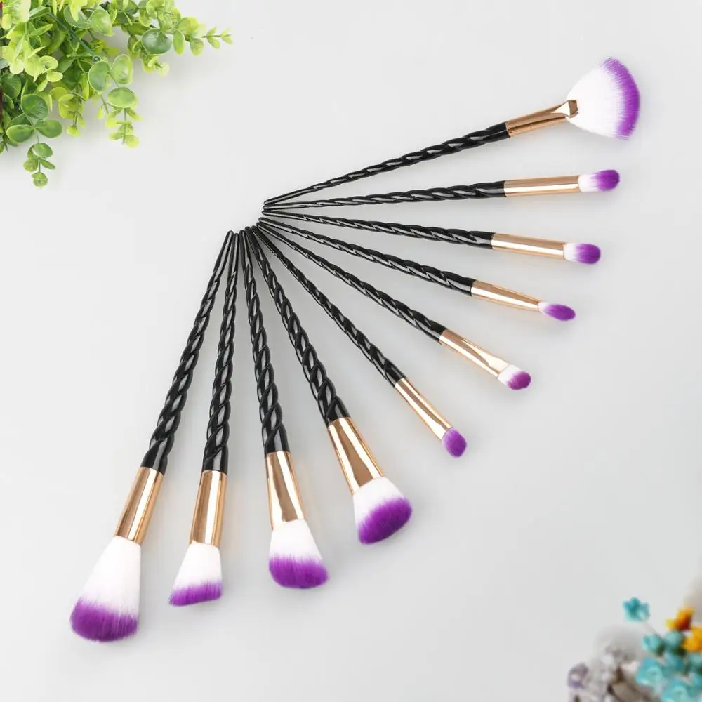 

Hot 10pcs Makeup Brushes Set Foundation Eyeshadow Base Powder Blush Blending Brushes Makeup Brush Cosmetic Tools