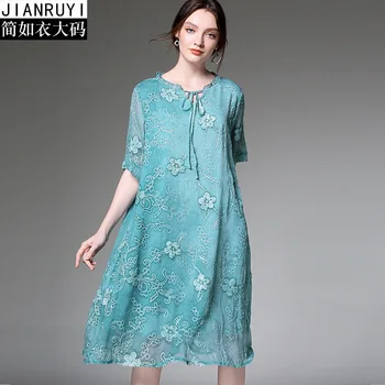 

maxi dress plus size robe courte 2019 summer boheme femme floral oversized casual boho dresses for women 456XL blue chiffon