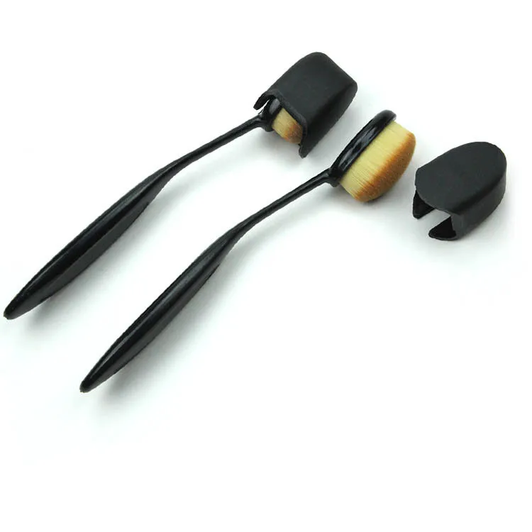 

1pc Makeup Brush Toothbrush with cap 15cm Cosmetic Face Powder Foundation Brush Synthetic Hair Makeup brushes Tool