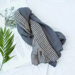 Женский клетчатый шарф зима осень толстый теплый британский стиль шаль накидка великолепный шарф Лучшая распродажа-LT88