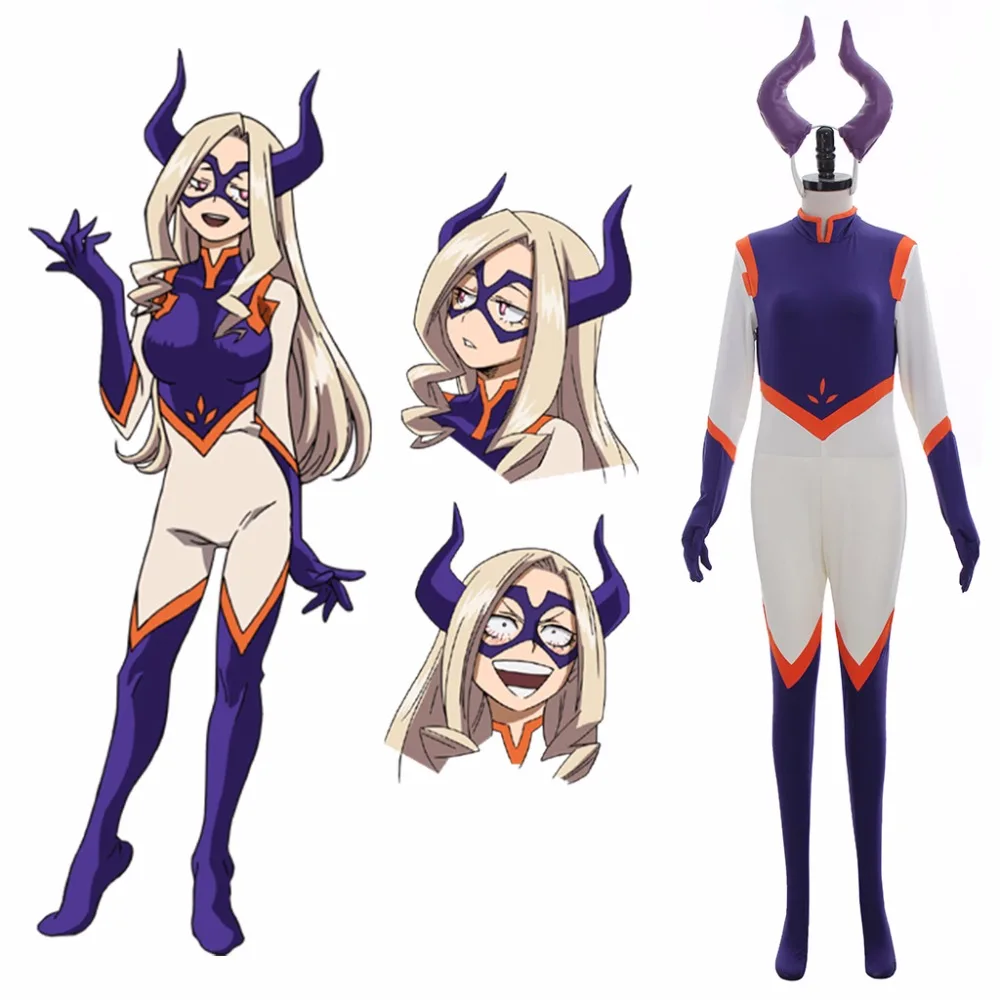 

Cosplaydiy My Hero Academia Boku no Hero Akademia Mount Lady Cosplay Costume Adult Women Halloween Cosplay Jumpsuit L320