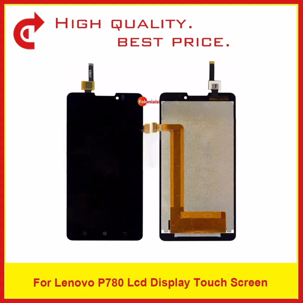 

5.0" For Lenovo P780 LCD Display With Touch Screen Digitizer Sensor Panel Assembly P780 LCD Complete Replacement