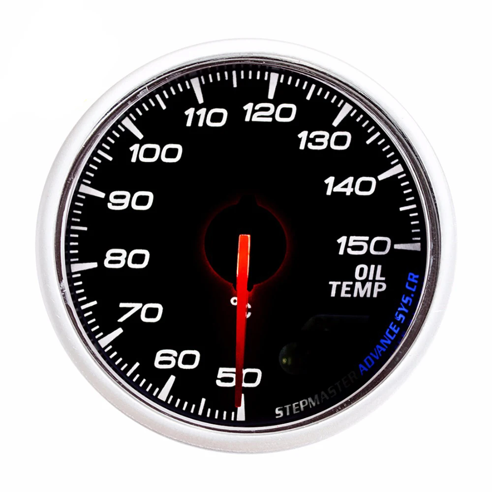 DRAGON GAUGE OIL Temp Car Gauge 60mm 50150 Celsius Temperature 12V Mechanical Meter White Dial