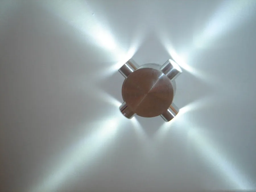 Светодиодный настенный светильник из алюминия, 3/4 головок 85-265 в, настенный светильник для ТВ-фона, настенный светильник