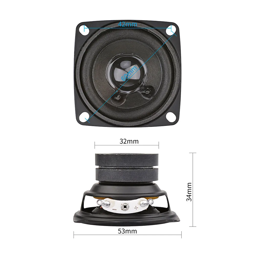 AIYIMA 2Pcs 2Inch Mini Audio Portable Speakers Full Range Sound Speaker 4 8 Ohm 10W Loudspeaker DIY Home Theater Sound System