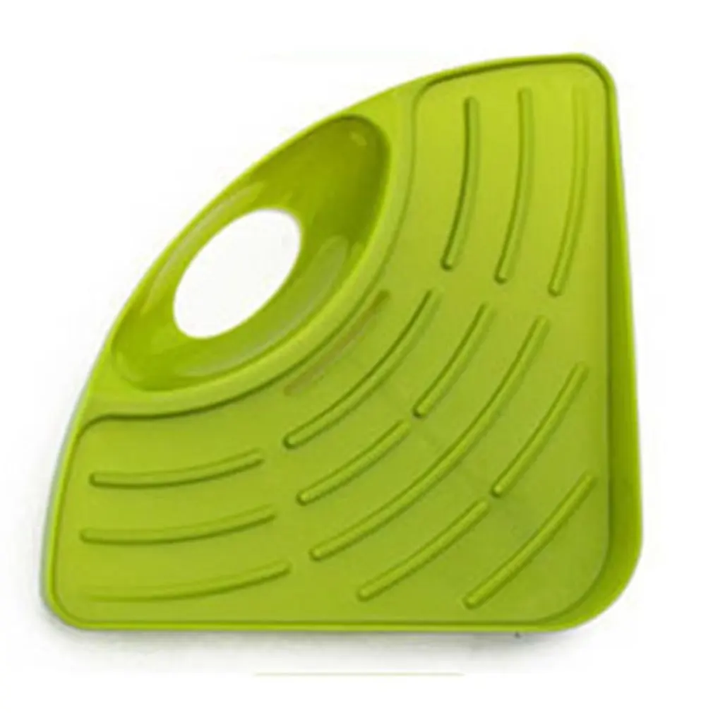 المطبخ الحمام بالوعة مثلث الإسفنج حامل رف متعددة الوظائف استنزاف رف الصابون تنظيف فرشاة الزاوية تخزين منظم المطبخ الحمام بالوعة مثلث الإسفنج حامل رف متعددة الوظائف استنزاف رف الصابون تنظيف فرشاة الزاوية تخزين منظم