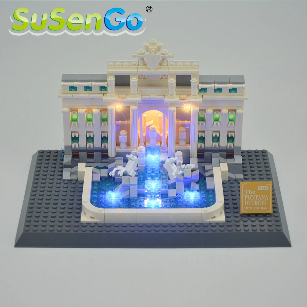 

SuSenGo LED Light Kit For Trevi Fountain Toys Lighting Set Compatible With 21020 (NO Building Blocks Model)