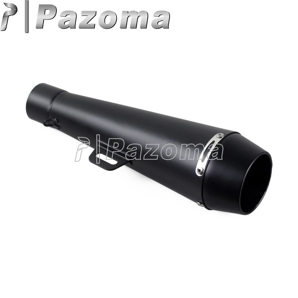 51mm Black Motorcycles Stainless Steel Exhaust Muffler Pipe Universal Dirt Bike Slip on Silencer