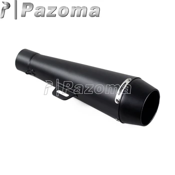 

51mm Black Motorcycles Stainless Steel Exhaust Muffler Pipe Universal Dirt Bike Slip on Silencer for Yamaha Honda Quad ATV Moto