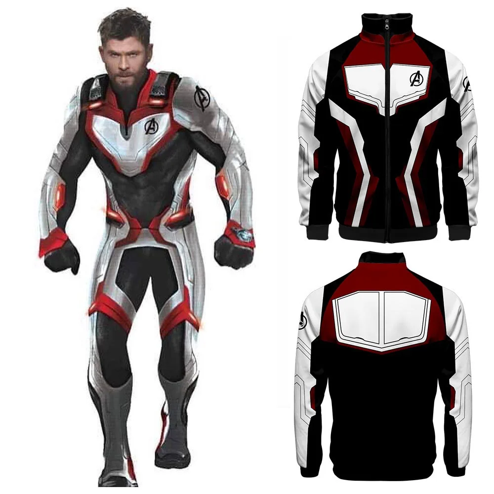 Avengers Endgame Quantum Realm Jacket Avenger Uniform 3D print Zipper Jacket Sweatshirt No Hood Adult Cosplay Costume Avengers Endgame Quantum Realm Jacket Avenger Uniform 3D print Zipper Jacket Sweatshirt No Hood Adult Cosplay Costume
