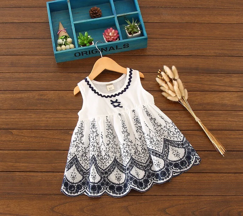 Cotton Cloth Lace Fabric Positioning Bilateral Embroidery 138CM DIY Fabric Baby Clothes Skirt Home Textile Accessories