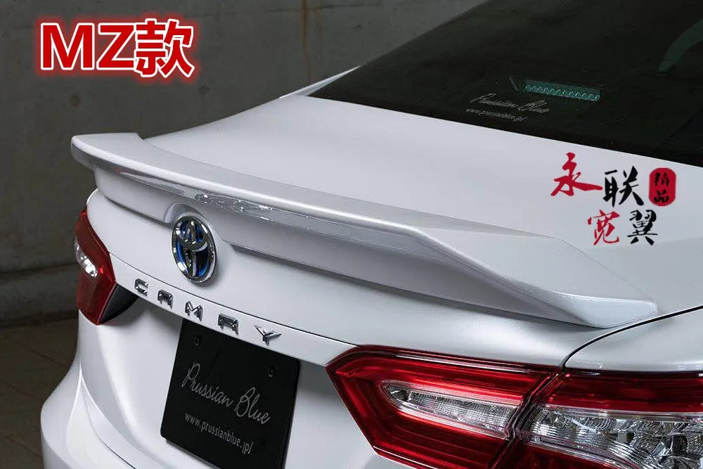 

For camry MZ style ABS Material Spoiler Lacquer with paint Auto Decoration External Decoration For Toyota New Camry 2018