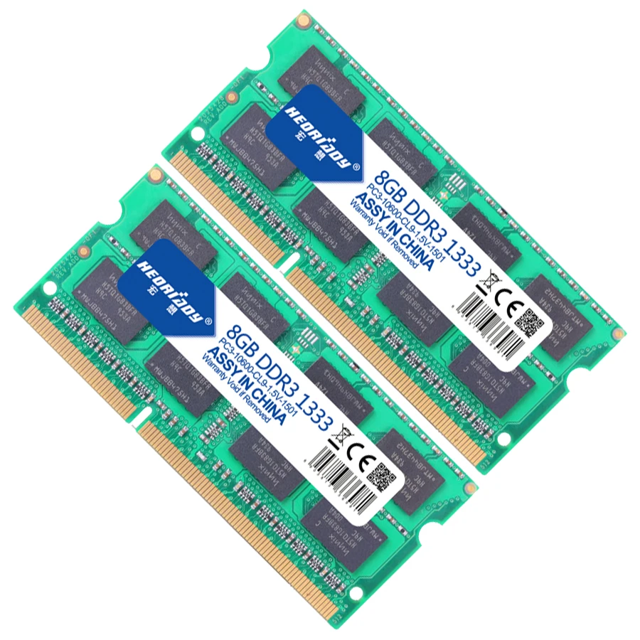 HEORIADY DDR3 ноутбука 8 ГБ 1333 мГц memoria оперативной памяти Тетрадь sodimm памяти