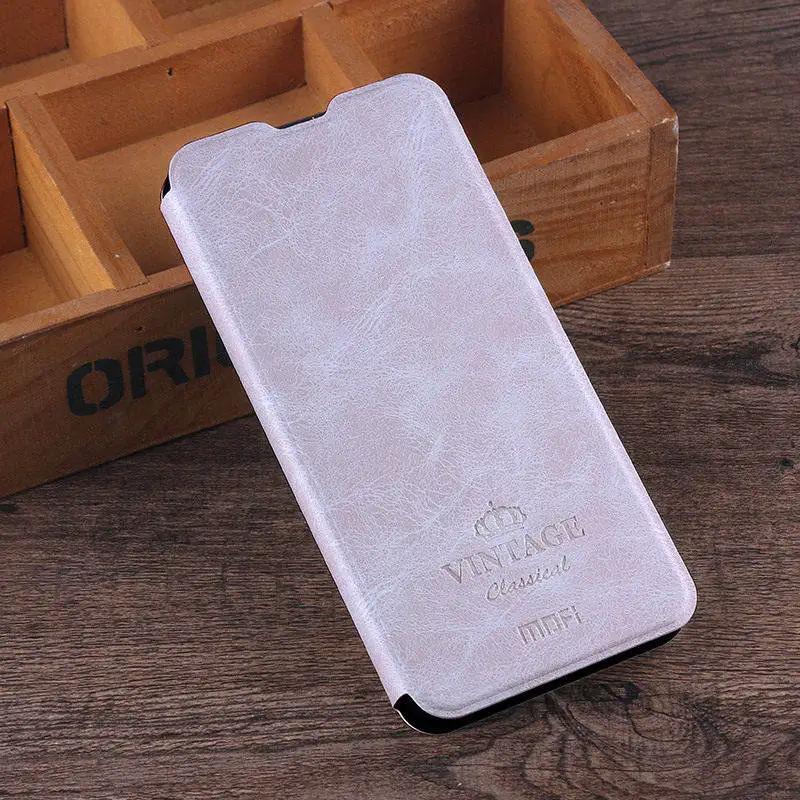Чехол MOFI для Xiaomi Mi 9, флип-чехол из искусственной кожи, ТПУ, силиконовый чехол со слотом для карт, Xiaomi Mi 9, чехол для телефона, противоударный защитный чехол - Цвет: White
