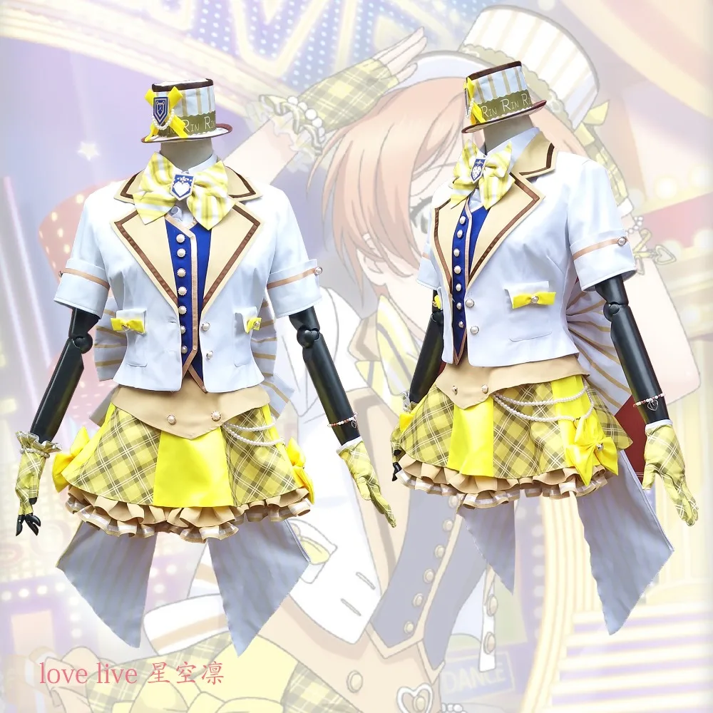 

2018 New LoveLive! Card HR Hoshizora Rin Cosplay Costume Fancy Dress Adult Costumes Carnival/Halloween Costumes for Women S-XL
