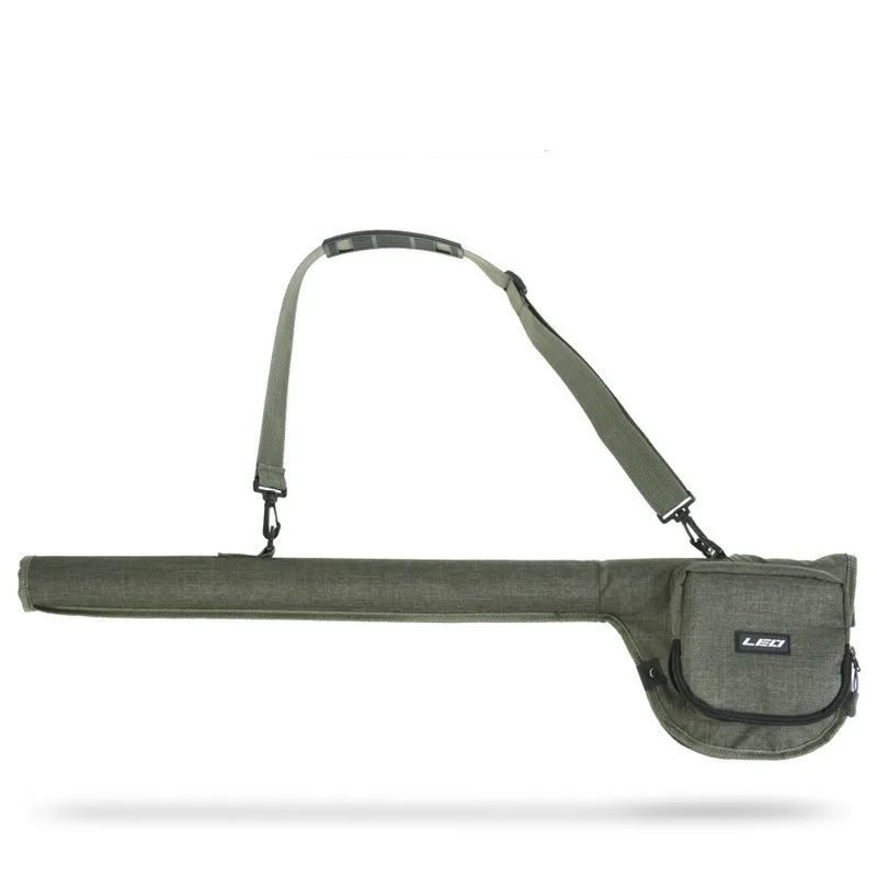 LEO Portable Multi-Purpose Fishing Rod Bag 82CM Two-Layer Canvas Shoulder Fly Fishing Rod Bag Rod Storage Case Fishing Tackles  (7)