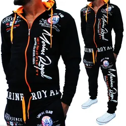 ZOGAA Brand Men 2 Piece Set Hooded Sweatshirts and Pants Set Fitness Traning Sportswear Zipper Track Suit Mens Jogger Sets ZOGAA Brand Men 2 Piece Set Hooded Sweatshirts and Pants Set Fitness Traning Sportswear Zipper Track Suit Mens Jogger Sets
