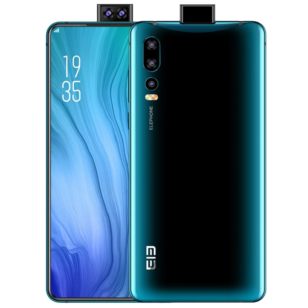 Смартфон ELEPHONE U2 4G, 6,26 дюймов, Android 9,0, 6 ГБ ОЗУ, 128 Гб ПЗУ, 16 МП, 5 Мп, 2 МП, всплывающие камеры, встроенные мобильные телефоны емкостью 3250 мАч