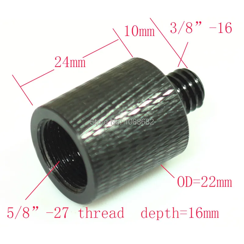 All metal 58 to 38 adapter screws microphone bracket conversion level three Tripod Adapter (3)