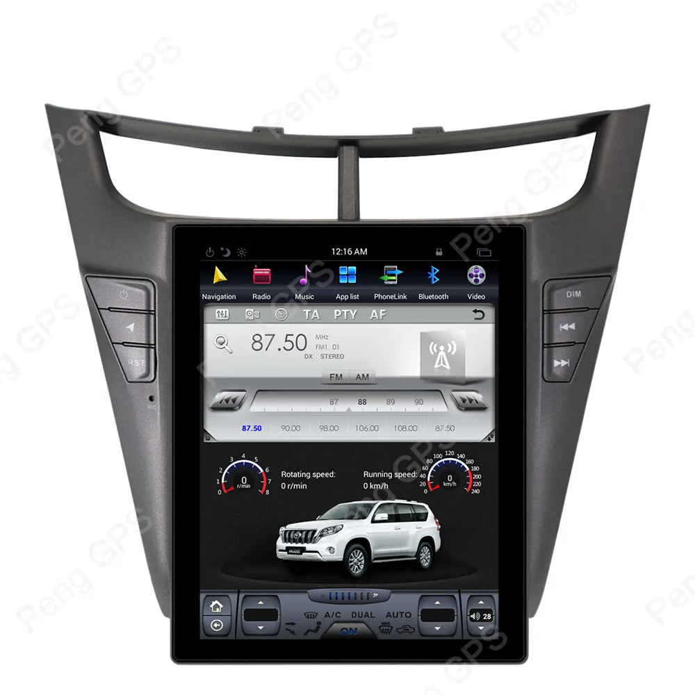 Perfect Tesla Style 10.2" Android 7.1 Car GPS Navigation DVD Player for Chevrolet Sail 2015 2016 2017 2018 2019 IPS SCreen 2 Din 1080P 4