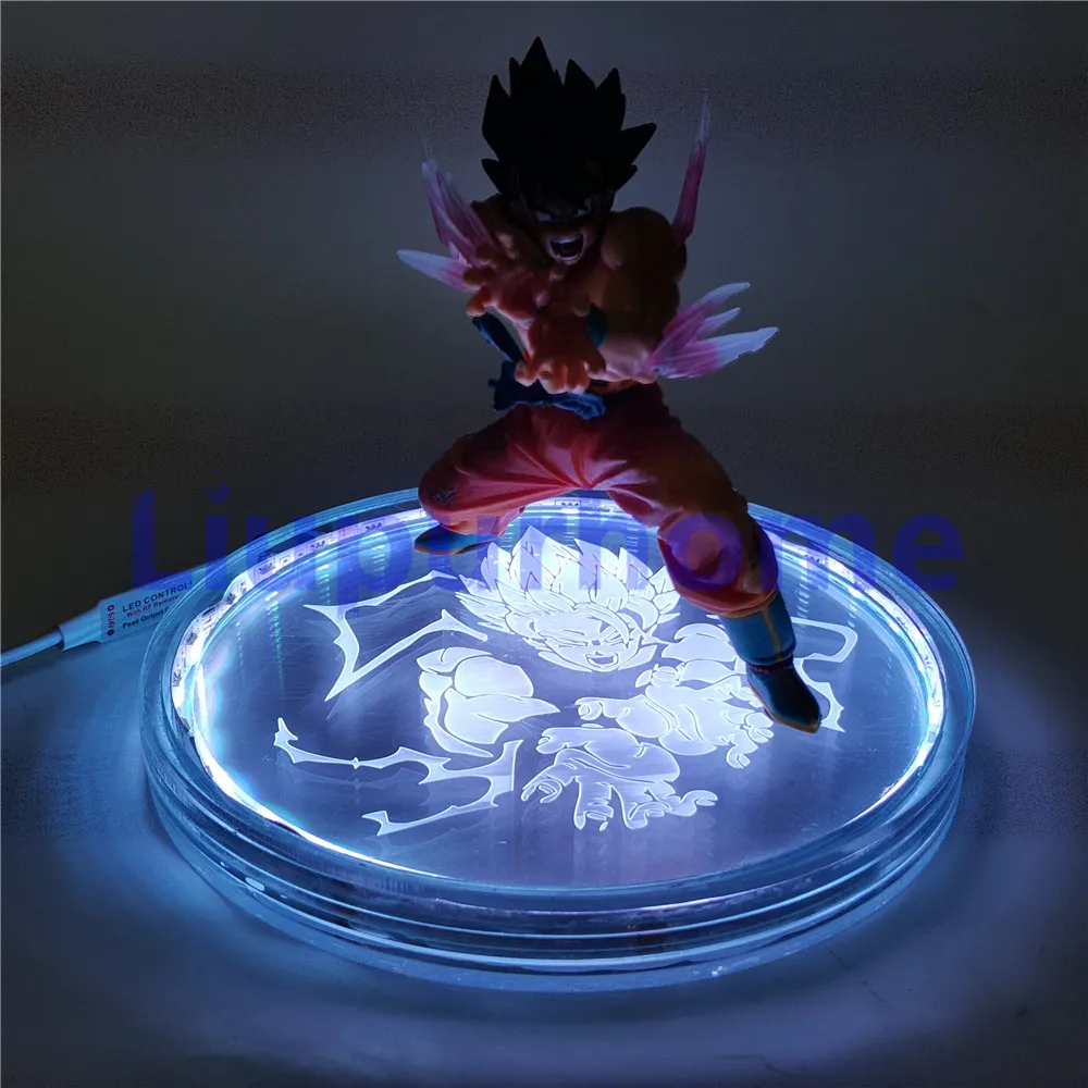 Dragon Ball Z Led light Son Goku Kamehameha With Led Base Color Changing Figurine led light Goku decoration led light gift