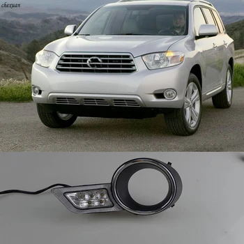 

CSCSNL 1set for Toyota Highlander 2009 2010 2011 LED DRL Daytime Running Light Daylight Waterproof ABS lamp car Styling