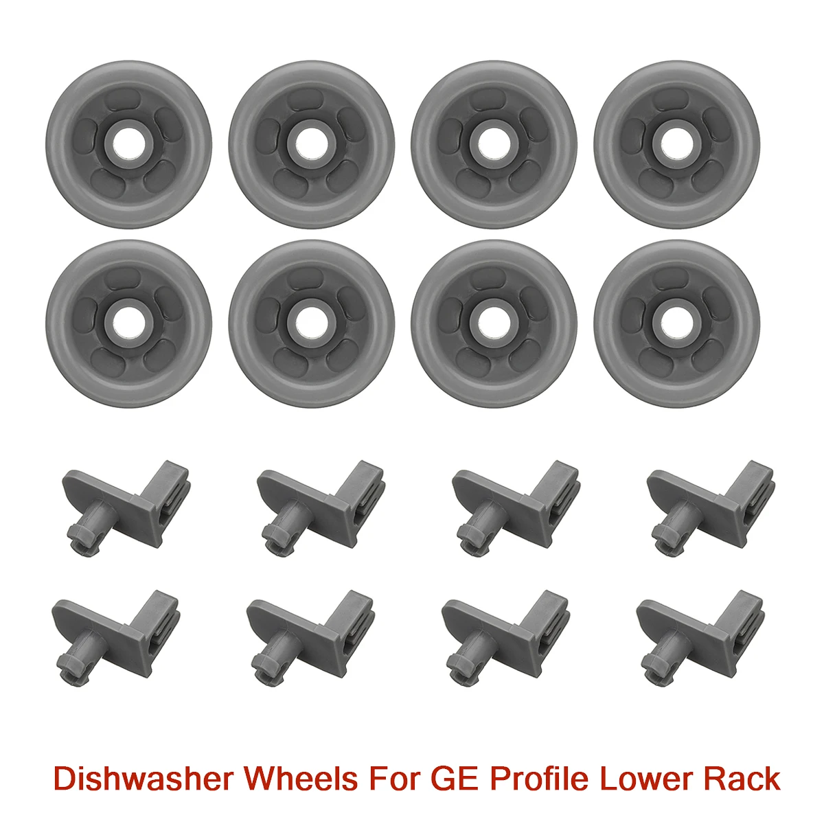 8 шт. серый Пластик посудомоечная машина роликовые колеса WD12X10136 WD12X10277 для GE профиль нижнюю полку