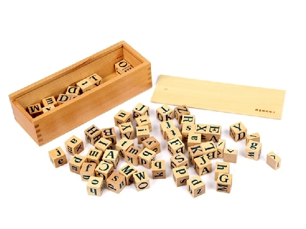 Kid Advance Montessori Toys 62pcs Alphabet Wooden Blocks Natural ABC Blocks Educational Toys gift alphabet-blocks : image Kid Advance Montessori Toys 62pcs Alphabet Wooden Blocks Natural ABC Blocks Educational Toys gift alphabet-blocks