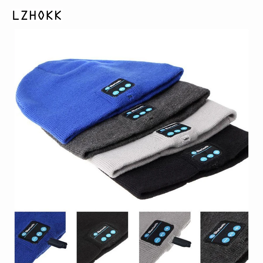 New coming Wireless Bluetooth Earphone best for Winter Woolen Smart Hat Cap Music MP3 Stereo for Android smart phone iPhone