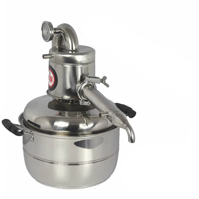 10L Vízi Alkohol Desztillátor Kis Háztartási Sörkészlet Csendes Borkészítő Sörfőzde Desztillációs Berendezések - Image 2