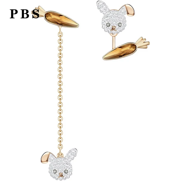 

PBS Original Copy High Quality 1:1 SWA Radish Rabbit Plated With Gold Ear Hanging Logo Free Mail