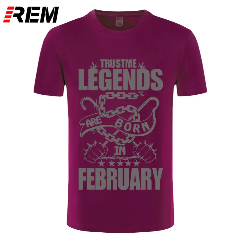 Футболка REM мужская с надписью Легенды рождены в февраля|t shirt men|t shirtmen t |