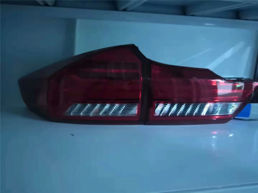 Автомобильные стильные задние фонари для Honda City светодиодные задние фары Противотуманные фары задние фары DRL+ тормоз+ Парк+ Сигнальные огни