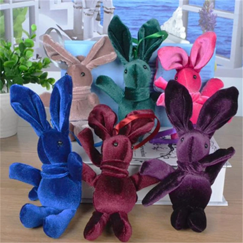 

12pcs/lot Kawaii Mini Plush Stuffed Animal Bunny Rabbit Dolls Soft Plush Toys Pendant for Wedding Gifts Kids Plush Toy z165