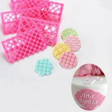 4 шт./компл. алмаз устройство для рельефного тиснения, пресс форма печенье резак форма для шоколадного фондана десен паста инструменты для украшения торта