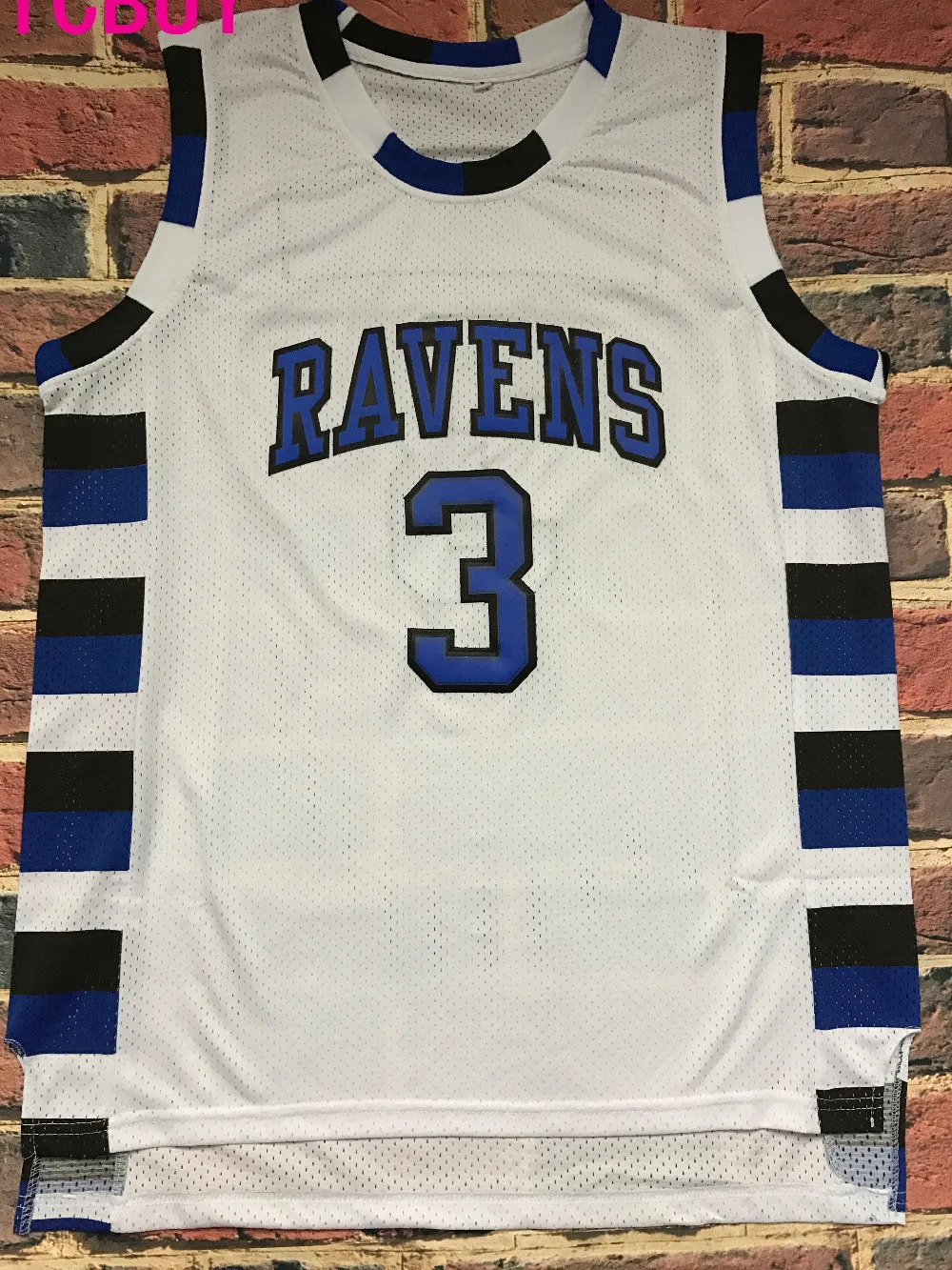 NICBUY One Tree Hill Lucas Scott #3 Ravens Movie Basketball Jersey All Stitched White | Спорт и развлечения