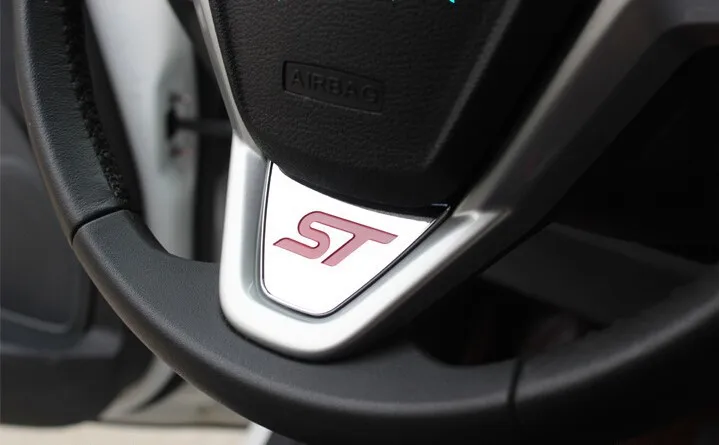 Carmilla руль логотип ST крышка наклейка для Ford New Fiesta Ecosport 2009 2010 2011 2012 2013 Аксессуары