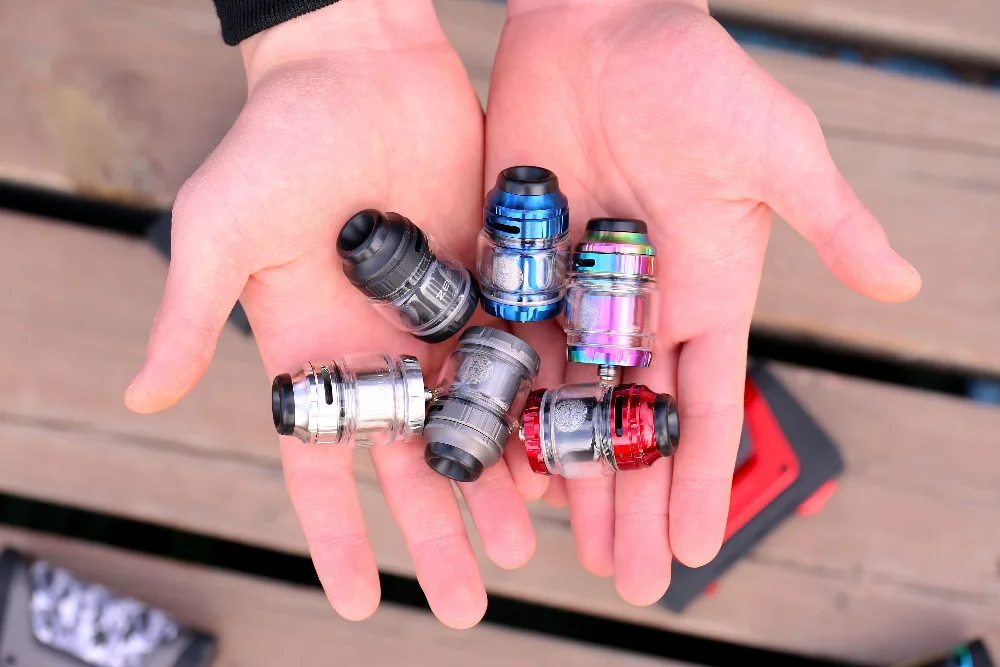 New Geekvape Zeus X 4.5ML Atomizer designed for RTA enthusiasts top airflow and top-to-side airflow leakproof condition New Geekvape Zeus X 4.5ML Atomizer designed for RTA enthusiasts top airflow and top-to-side airflow leakproof condition