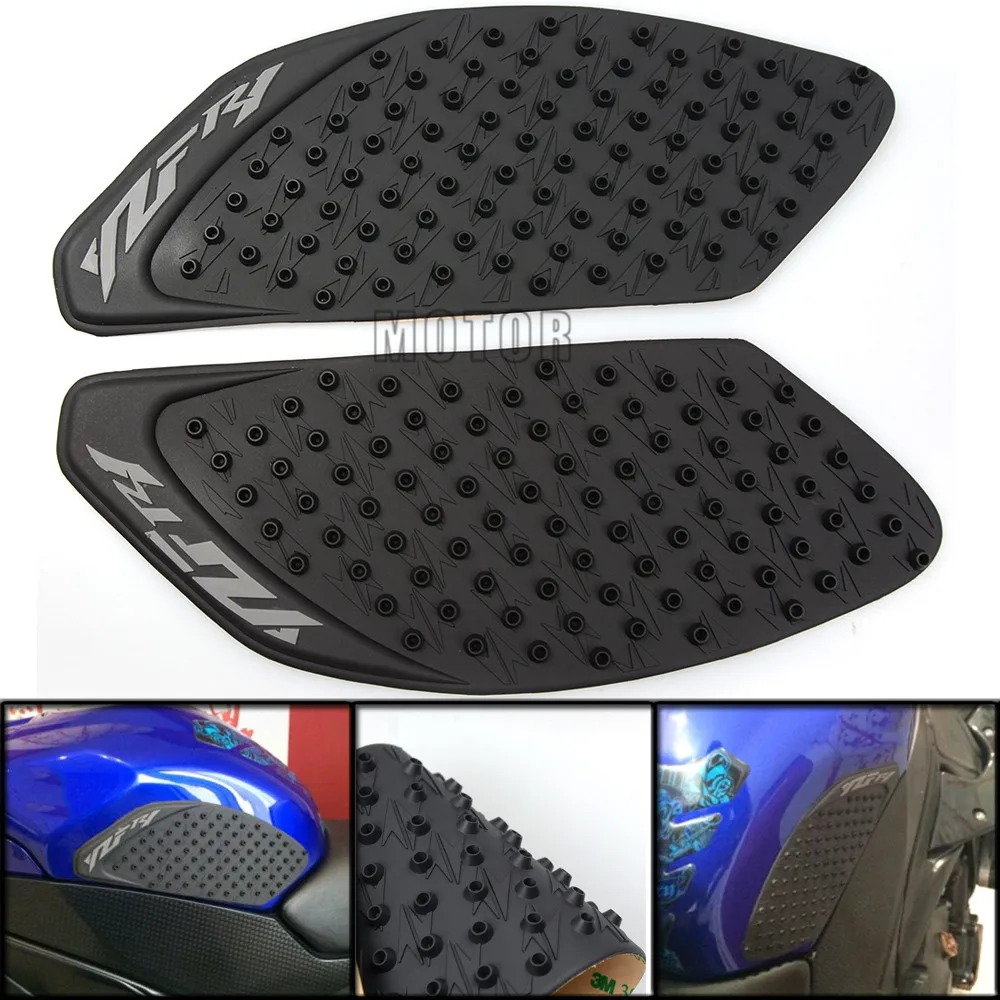 

For Yamaha YZF R1 2009 2010 2011 YZFR1 Motorcycle Anti Slip Gas Oil Fuel Tank Traction Pad Protector Knee Side Decal Sticker