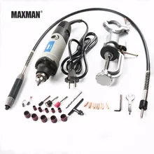 MAXMAN 400 Вт Мини электрическая дрель с 6 позициями переменной скорости Dremel шлифовальный станок стиль вращающиеся инструменты мини шлифовальный электроинструмент