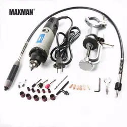 MAXMAN 400 Вт Мини электрическая дрель с 6 позициями переменной скорости Dremel шлифовальный станок стиль роторные Инструменты Мини шлифовальные