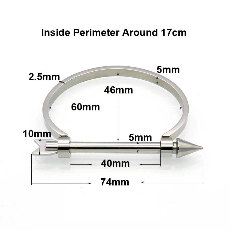 Stainless Steel Bracelet Metal Bracelet Luxury Brand Arrow Screw Bracelets Bangles Gold Color Stainless Steel Cuff Bracelets Fashion Jewelry Women Gift Pulseiras
