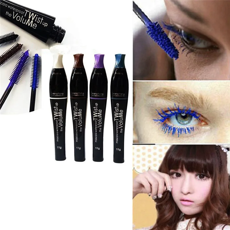 1 шт. профессиональная косметическая тушь для ресниц 4 цвета|black mascara|cosmetic mascaramascara