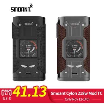 

Original Smoant Cylon 218w Mod TC Variable Wattage Electronic Cigarette 510 Thread Vape Mod with 1.3 inch screen Vaporizer Vaper