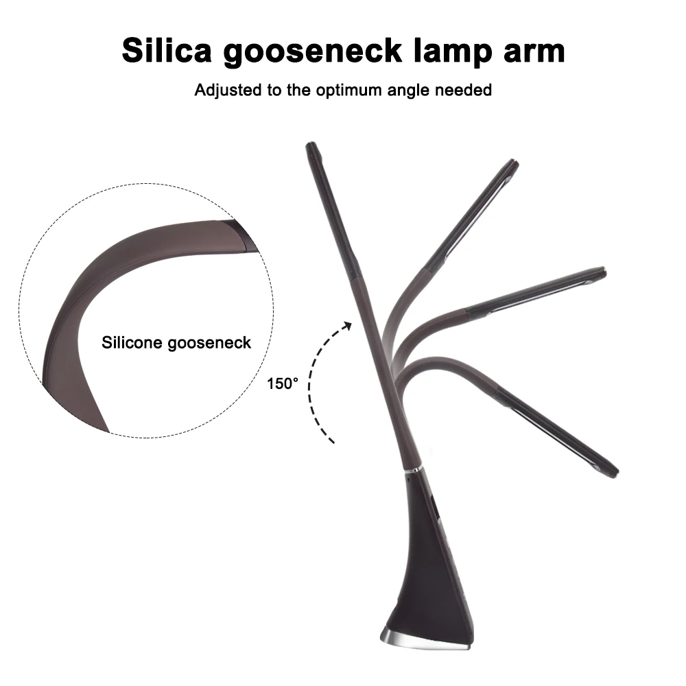  LED Desk Lamp 3 Mode 5 Level Touch Control Eye-Caring LED Table Lamp 5W Dimmable Office Study Desk  - 33006488585