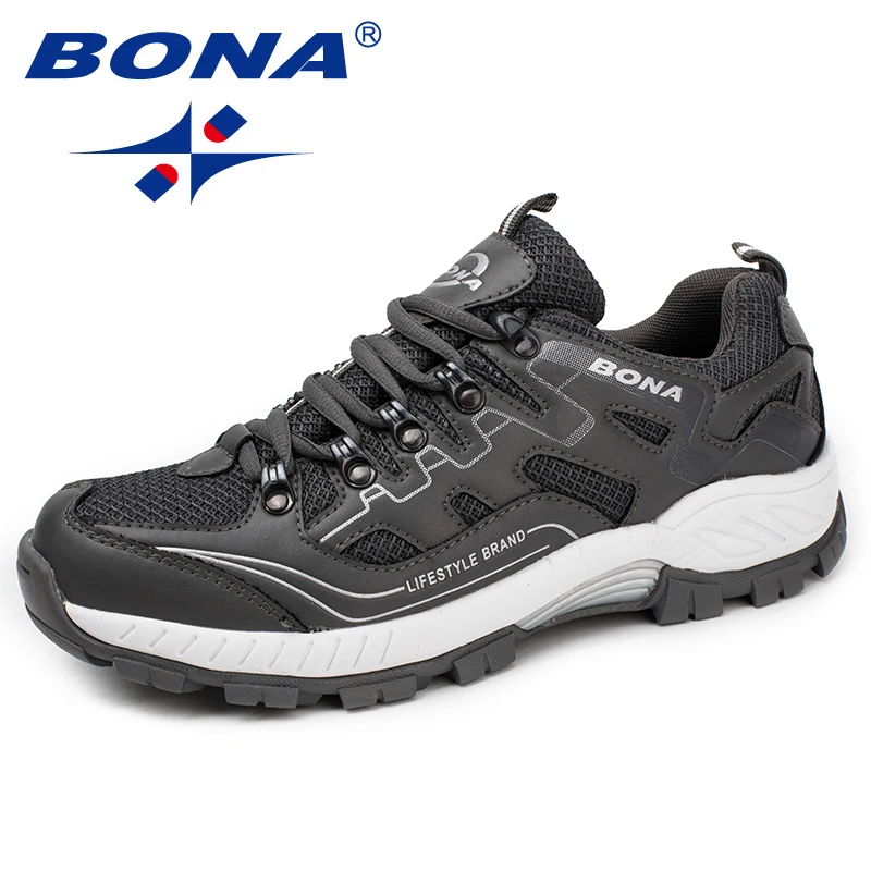 Cena BONA nowy styl klasyczny mężczyźni buty do biegania zasznurować męskie buty sportowe wygodne buty do biegania na świeżym powietrzu miękka darmowa wysyłka